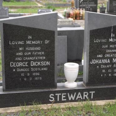 STEWART George Dickson 1896-1979 &amp; Johanna Martina 1907-1992
