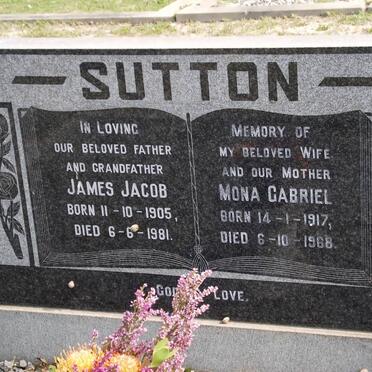 SUTTON James Jacob 1905-1981 &amp; Mona Gabriel 1917-1968