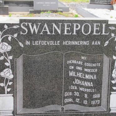 SWANEPOEL Wilhelmina Johanna nee WESSELS 1918-1973