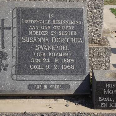 SWANEPOEL Susanna Dorothea nee KOMMER 1899-1966