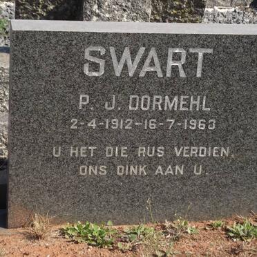 SWART P.J. Dormehl 1912-1963