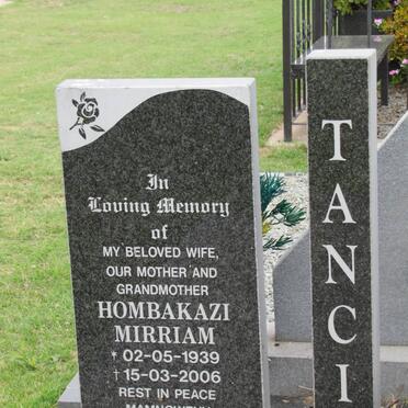 TANCI Hombakazi Mirriam 1939-2006