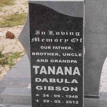 TANANA Dabula Gibson 1948-2012