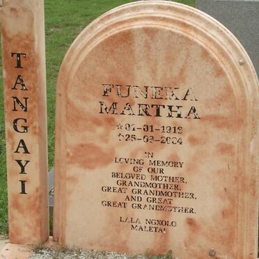 TANGAYI Funeka Martha 1916-2004