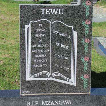 TEWU Mzwanele Patrick 1971-2007