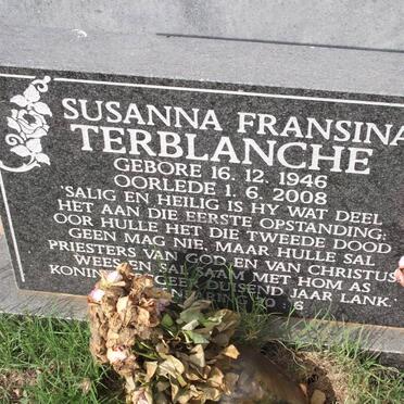 TERBLANCHE Susanna Fransina 1946-2008