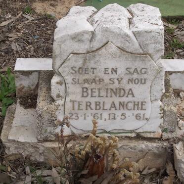 TERBLANCHE Belinda 1961-1961