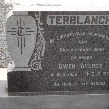 TERBLANCHE Owen Aylroy 1956-1971