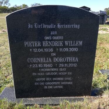 TERBLANCHE Pieter Hendrik Willem 1936-2010 &amp; Cornelia Dorothea 1940-2012 