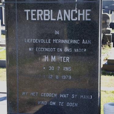 TERBLANCHE H.M. 1915-1979