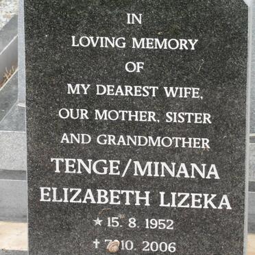 TENGE Minana Elizabeth Lizeka 1952-2006