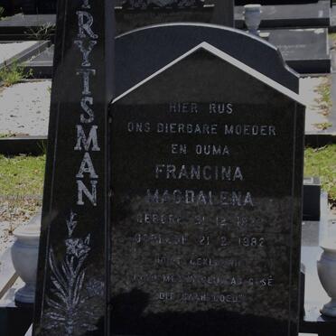 TRYTSMAN Francina Magdalena 1923-1982