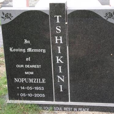 TSHIKINI Nopumzile 1953-2005