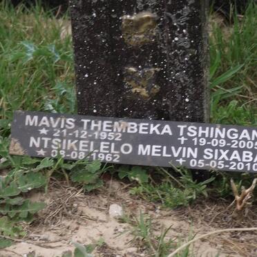 TSHINGANA Mavis Thembeka 1952-2005 :: SIXABA Ntsikelelo Melvin 1962-2010