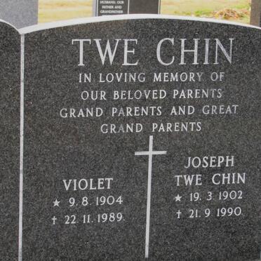 TWE CHIN Violet 1904-1989 &amp; Joseph 1902-1990