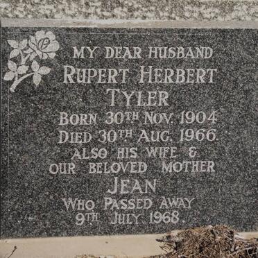 TYLER Rupert Herbert 1904-1966 &amp; Jean -1968