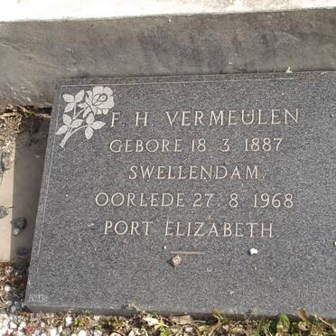 VERMEULEN F.H. 1887-1968