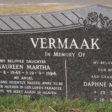 VERMAAK Maureen Martha 1945-1994 :: VERMAAK Daphne Mathilda 1920-1984