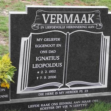 VERMAAK Ignatius Leopold 1952-2006