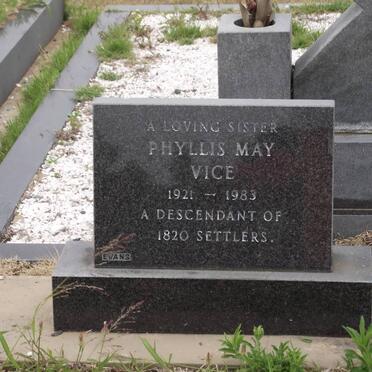 VICE Phillis May 1921-1983