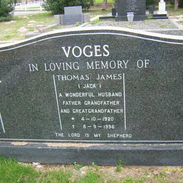 VOGES Thomas James 1920-1996