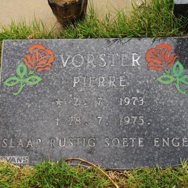 VORSTER Pierre 1973-1975