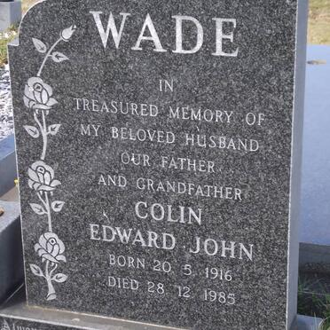 WADE Colin Edward John 1916-1985