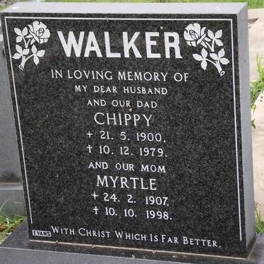 WALKER Chippy 1900-1979 &amp; Myrtle 1907-1998