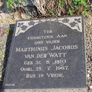 WATT Marthinus Jacobus, van der 1893-1967