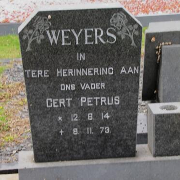 WEYERS Gert Petrus 1914-1973
