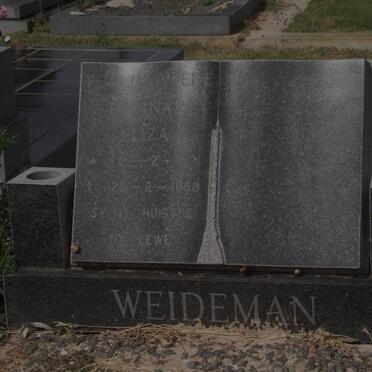 WEIDEMAN Johanna Eliza 1931-1988