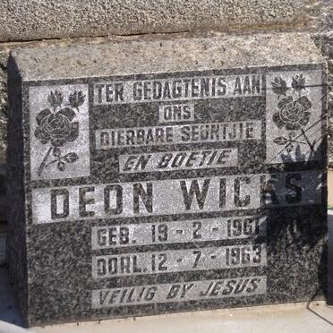 WICKS Deon 1961-1963