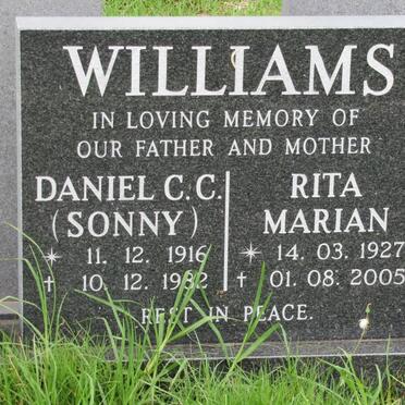 WILLIAMS Daniel C.C. 1916-1982 &amp; Rita Marian 1927-2005