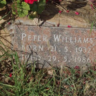 WILLIAMS Peter 1932-1986
