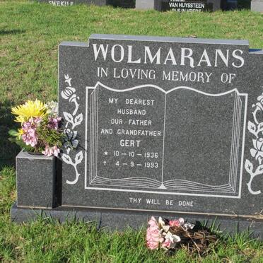 WOLMARANS Gerhardus Petrus Johannes 1936-1993