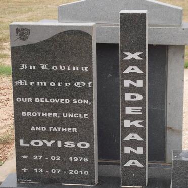 XANDEKANA Loyiso 1976-2010