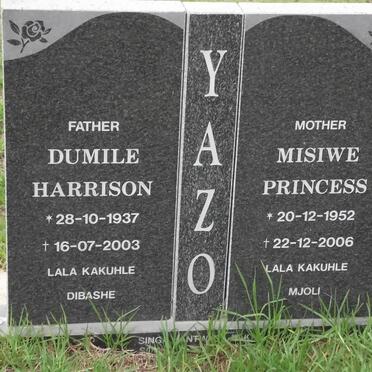 YAZO Dumile Harrison 1937-2003 &amp; Misiwe Princess 1952-2006