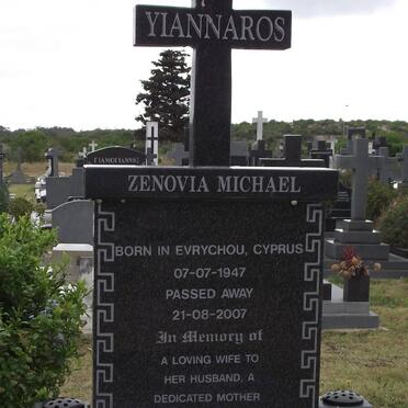 YIANNAROS Zenovia Michael 1947-2007