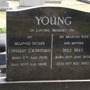 YOUNG Lindsay Crawford 1902-1968 &amp; Inez May 1909-1967