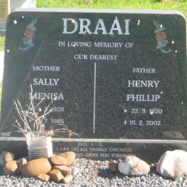DRAAI Henry Phillip 1920-2002 &amp; Sally Menisa 1928-1985