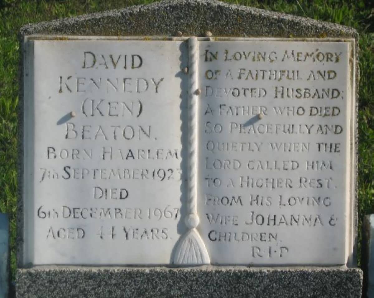 BEATON David Kennedy 1923-1967