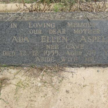 ASPELING Ada Ellen nee CAVE -1955