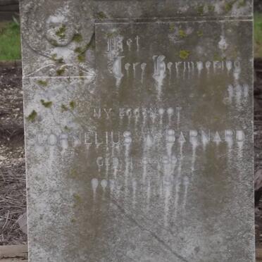 BARNARD Cornelius 1891-1969
