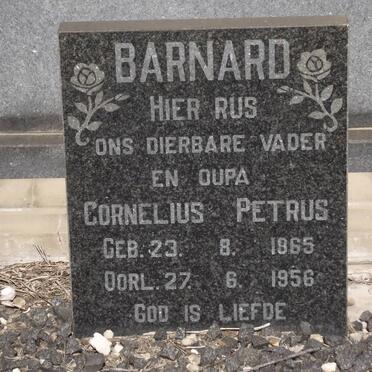 BARNARD Cornelius Petrus 1865-1956