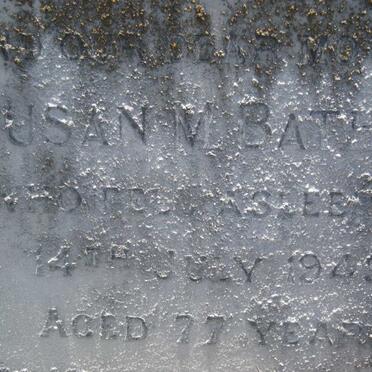 BATHAM Susan M. -1942 &amp; Frederick -1951