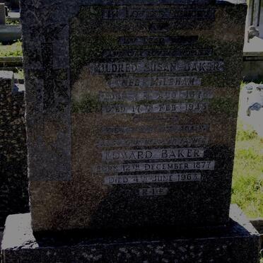 BAKER Edward 1877-1963 &amp; Mildred Susan MILEHAM 1878-1945