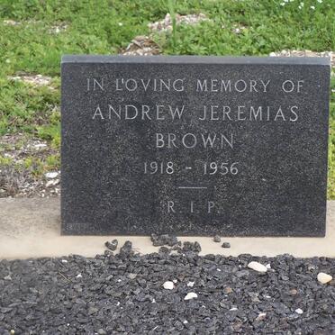 BROWN Andrew Jeremias 1918-1956