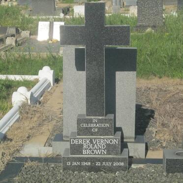 BROWN Derek Vernon Roland 1948-2008