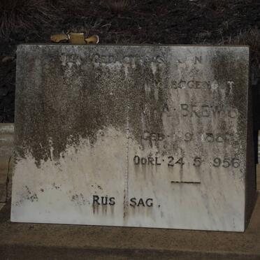 BREWIS W.A. 1887-1956