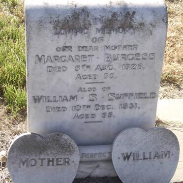 BURGESS Margaret -1928 :: SUFFIELD William S. -1931